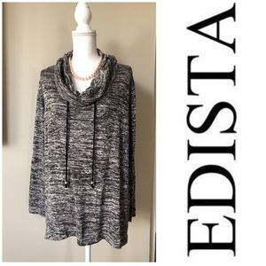 Nordstrom EDISTA Funnel neck, with drawstrings, long-sleeve lightweight jacket